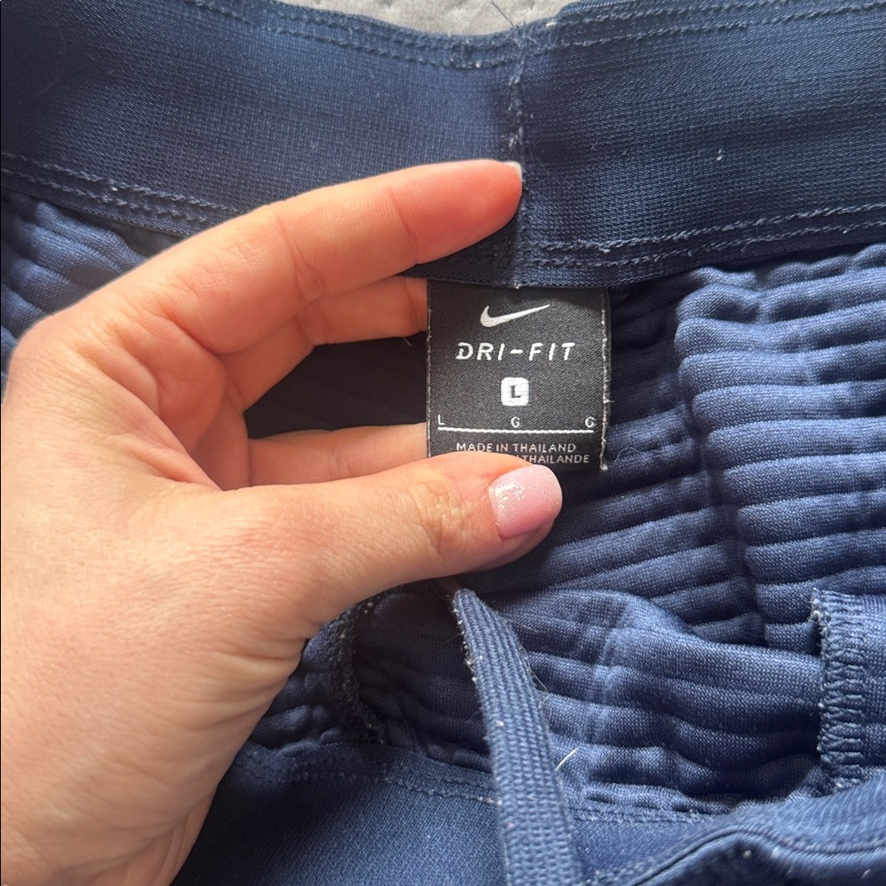 Nike Navy Ribbed Athletic Joggers - Picture 2 of 3
